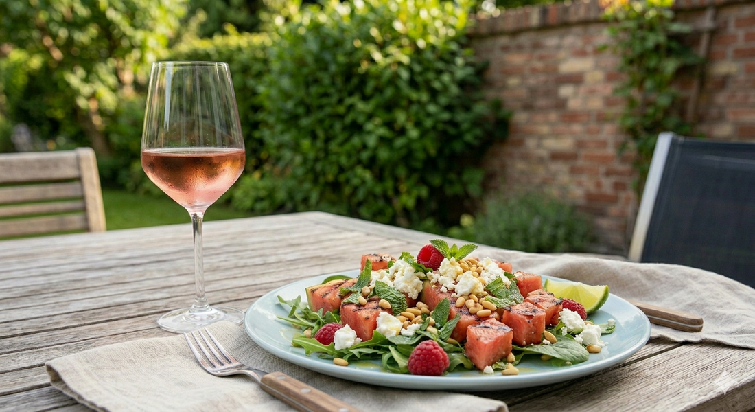 Rosé-Rendezvous: Gegrillte Melone & Feta