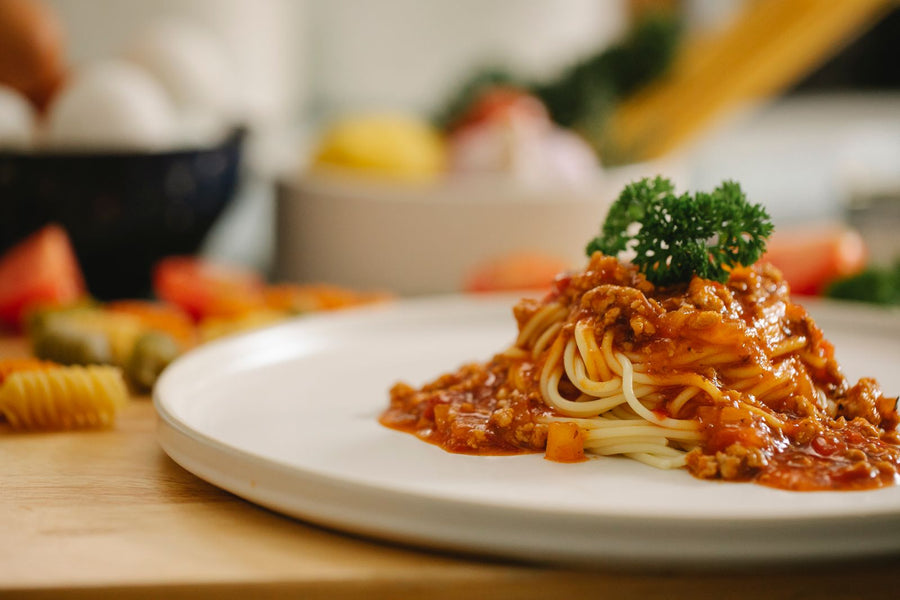 Kürbis-Linsen-Bolognese