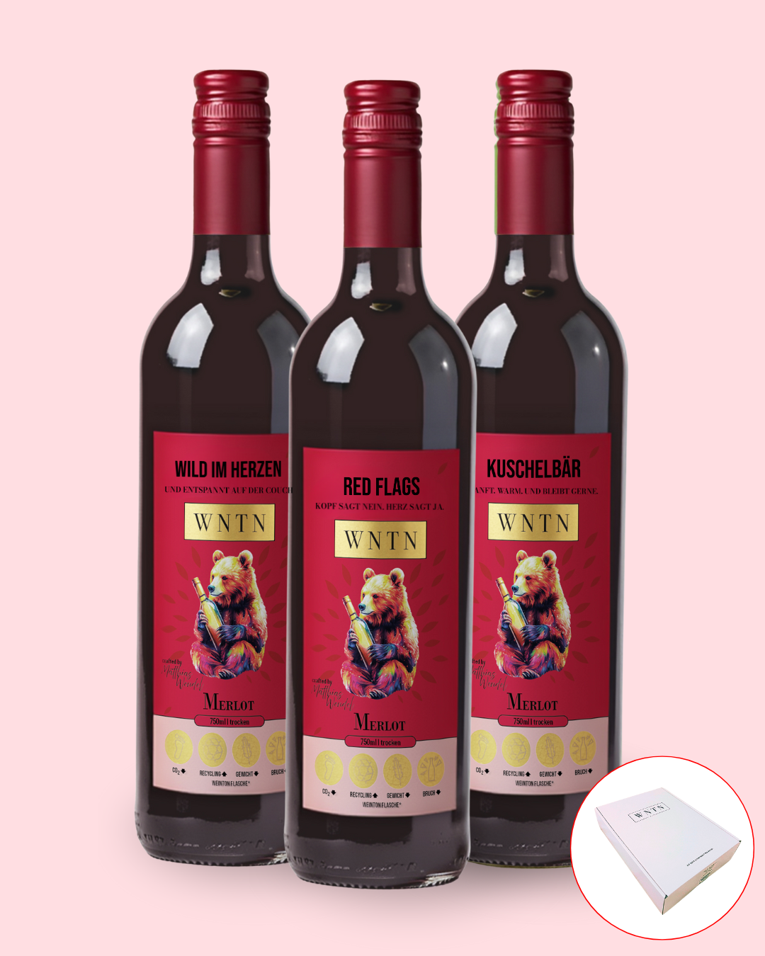 Merlot, trocken (3er Box)