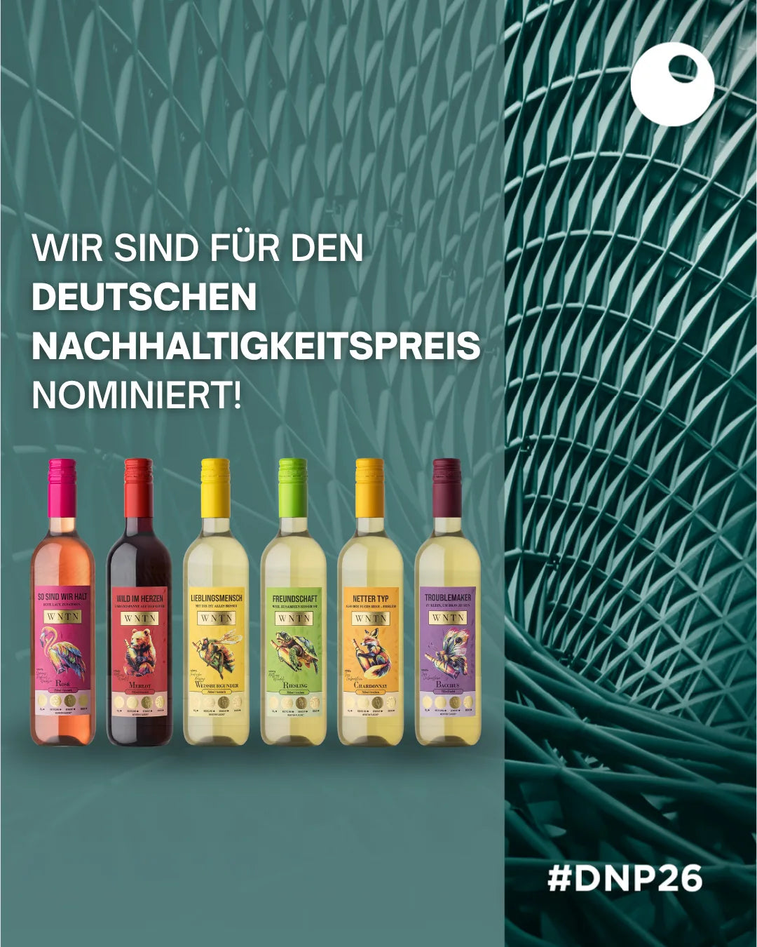 weinton Flasche ist nominiert für den Deutschen Nachhaltigkeitspreis