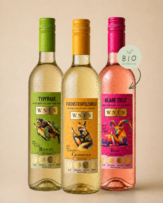 WNTN Nice Dry 3er Box in nachhaltiger Wein-Pfandflasche und Geschenkbox