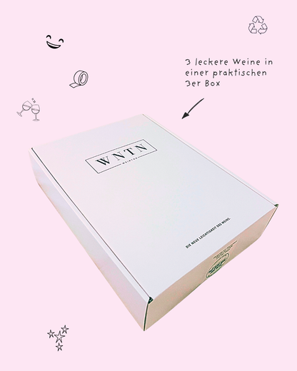 3er Box WNTN Wein in nachhaltiger Wein-Pfandflasche